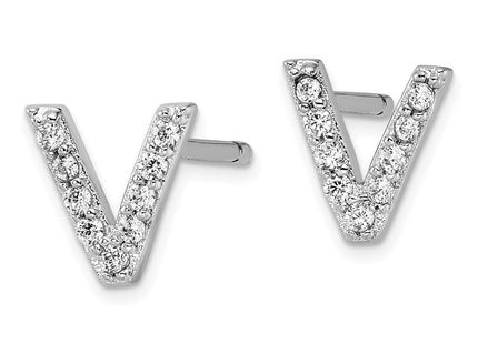 Sterling Silver Earrings Style QCM1867V - Classique Jewelry Inc.