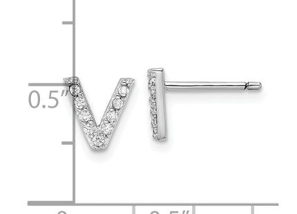 Sterling Silver Earrings Style QCM1867V - Classique Jewelry Inc.