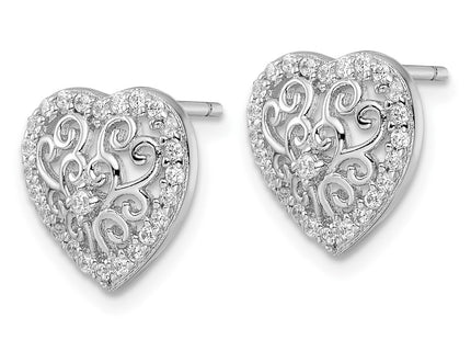 Sterling Silver Earrings Style QCM1869 - Classique Jewelry Inc.