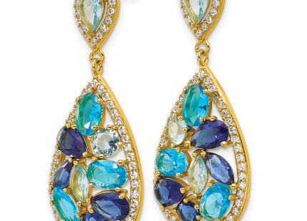 Sterling Silver Earrings Style QCM1871Y - Classique Jewelry Inc.