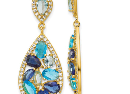 Sterling Silver Earrings Style QCM1871Y - Classique Jewelry Inc.