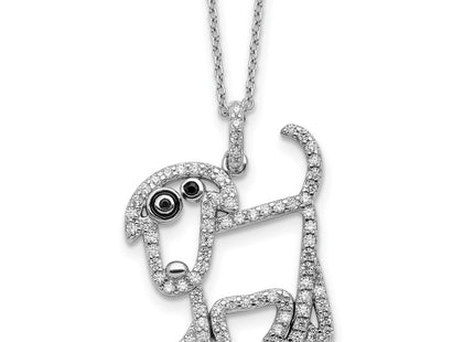 Sterling silver cubic zirconia necklace