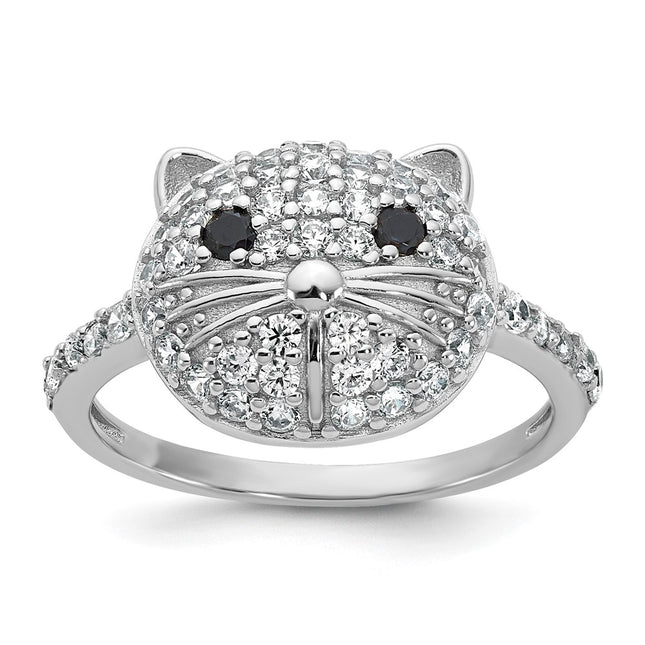 Sterling silver cubic zirconia ring