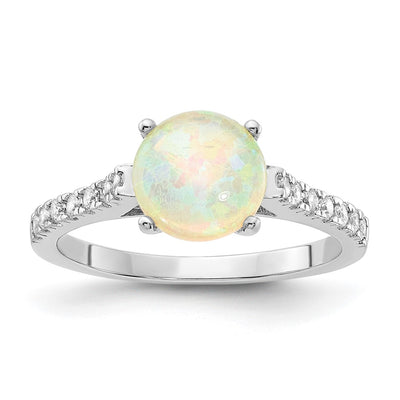 Sterling silver cubic zirconia ring