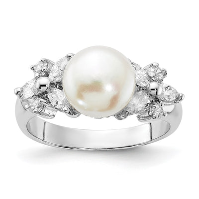 Sterling silver cubic zirconia ring