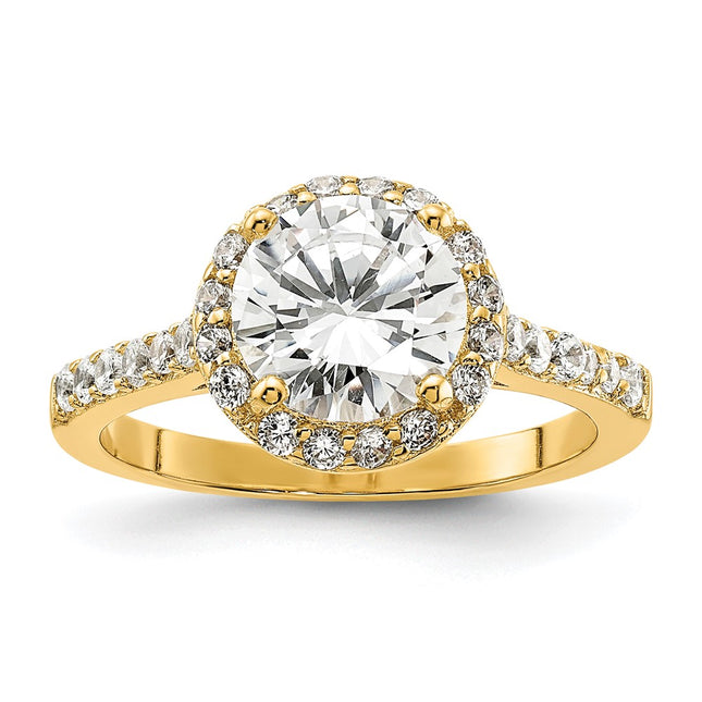 Sterling silver cubic zirconia ring