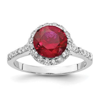 Sterling silver cubic zirconia ring