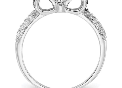 Sterling silver cubic zirconia ring, alternate view