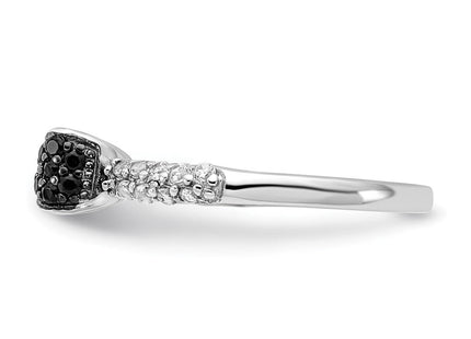 Sterling silver cubic zirconia ring, another view
