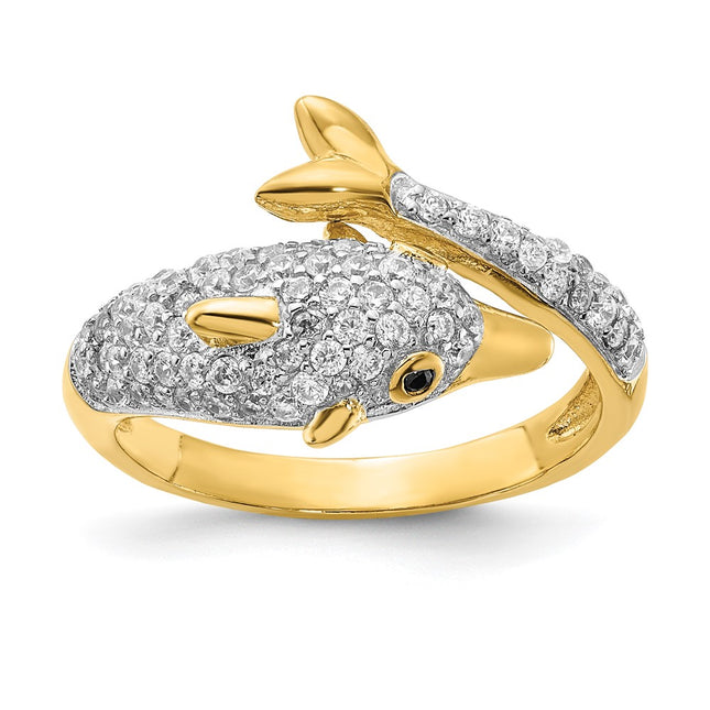 Sterling silver cubic zirconia ring