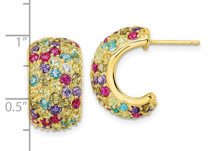 Sterling Silver Earrings Style QCM1969Y - Classique Jewelry Inc.