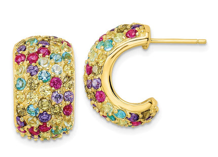 Sterling Silver Earrings Style QCM1969Y - Classique Jewelry Inc.