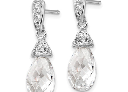 Sterling Silver Earrings Style QCM206 - Classique Jewelry Inc.