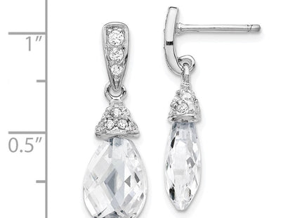 Sterling Silver Earrings Style QCM206 - Classique Jewelry Inc.