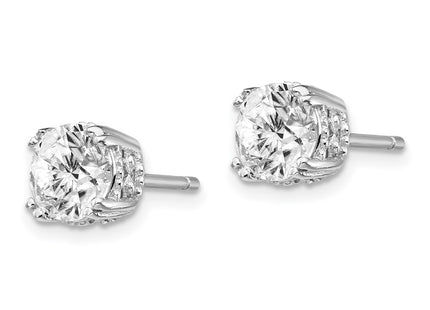 Sterling Silver Earrings Style QCM237 - Classique Jewelry Inc.