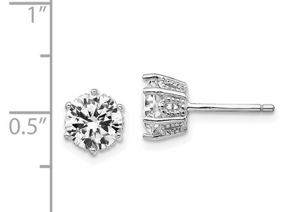 Sterling Silver Earrings Style QCM239 - Classique Jewelry Inc.