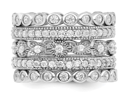 Sterling Silver Rings Style QCM267 - Classique Jewelry Inc.