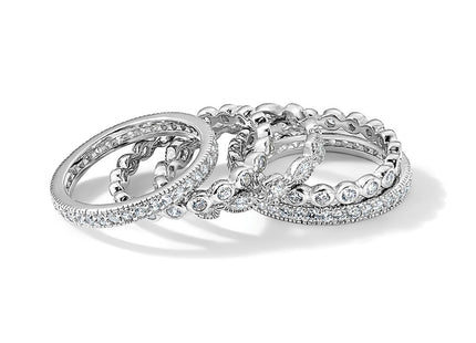 Sterling silver cubic zirconia ring