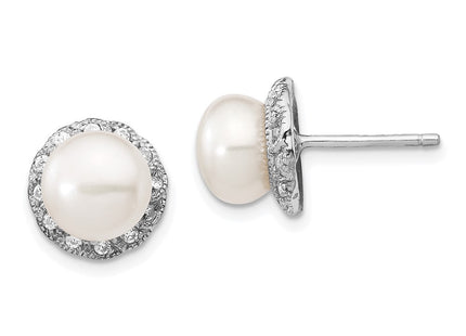 Sterling Silver Earrings Style QCM288 - Classique Jewelry Inc.