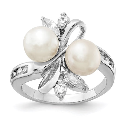 Sterling silver cubic zirconia ring
