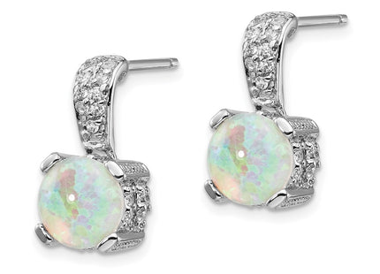 Sterling Silver Earrings Style QCM377 - Classique Jewelry Inc.