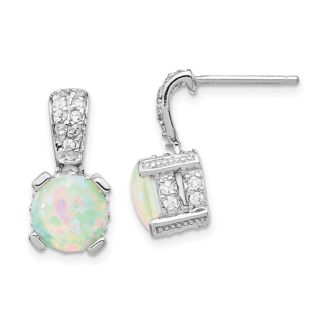 Sterling Silver Earrings Style QCM377 - Classique Jewelry Inc.