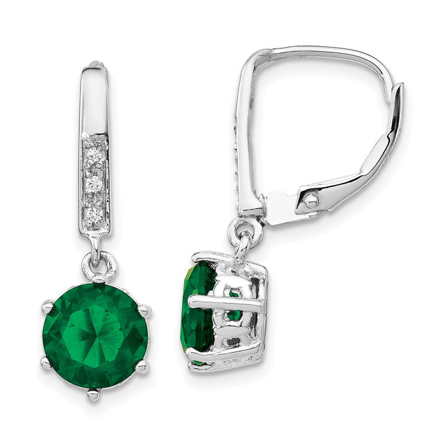 Sterling Silver Earrings Style QCM382 - Classique Jewelry Inc.