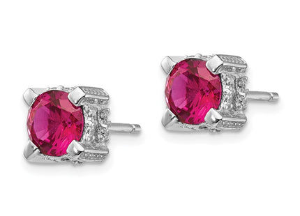 Sterling Silver Earrings Style QCM467 - Classique Jewelry Inc.