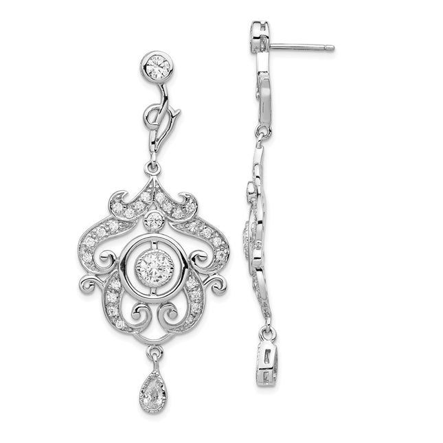 Sterling Silver Earrings Style QCM660 - Classique Jewelry Inc.