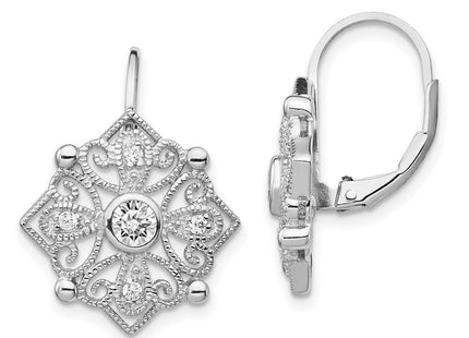 Sterling Silver Earrings Style QCM689 - Classique Jewelry Inc.