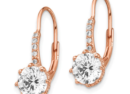 SS/Rose Plated Earrings Style QCM765 - Classique Jewelry Inc.