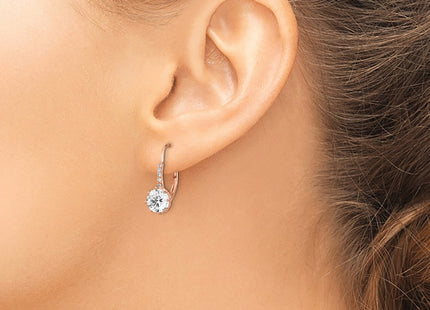 SS/Rose Plated Earrings Style QCM765 - Classique Jewelry Inc.