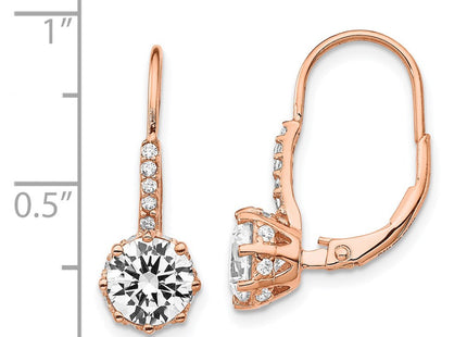 SS/Rose Plated Earrings Style QCM765 - Classique Jewelry Inc.