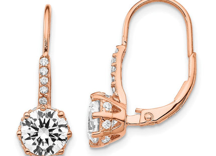 SS/Rose Plated Earrings Style QCM765 - Classique Jewelry Inc.
