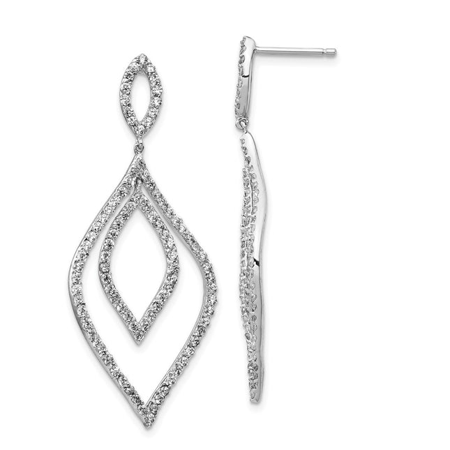 Sterling Silver Earrings Style QCM833 - Classique Jewelry Inc.