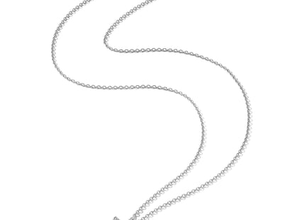 Cheryl M Sterling Silver Rhodium-plated Brilliant-cut CZ Cross Necklace