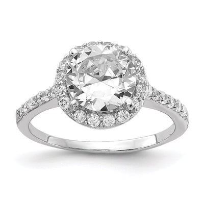 Sterling silver cubic zirconia ring
