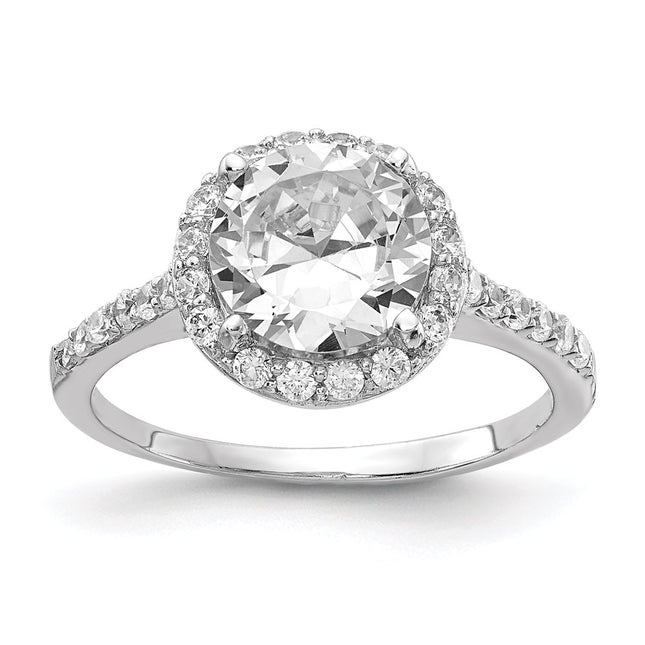 Sterling silver cubic zirconia ring