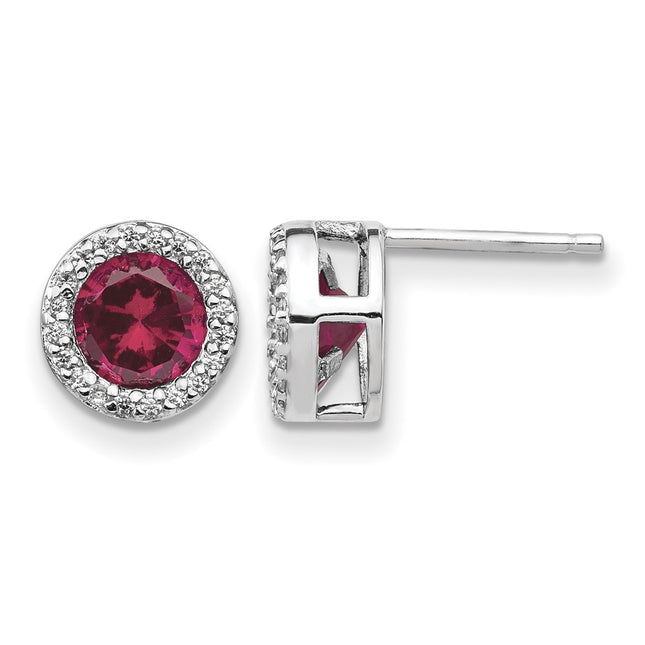 Sterling silver cubic zirconia earrings