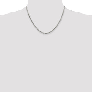 Sterling Silver Polished Domed Curb Chain