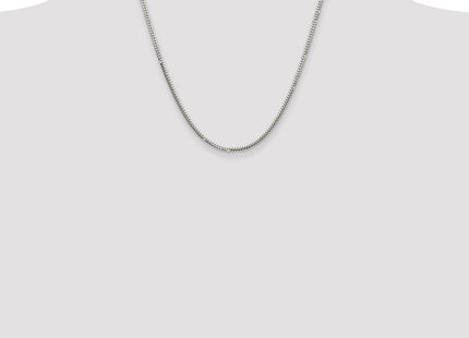 Sterling Silver Polished Domed Curb Chain