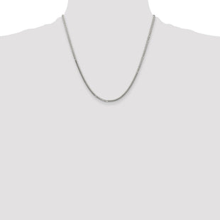 Sterling Silver Polished Domed Curb Chain