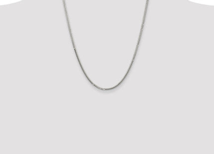 Sterling Silver Polished Domed Curb Chain
