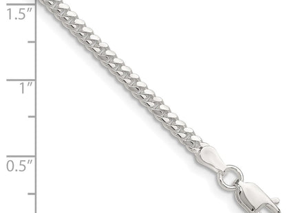 Sterling Silver Polished Domed Curb Chain