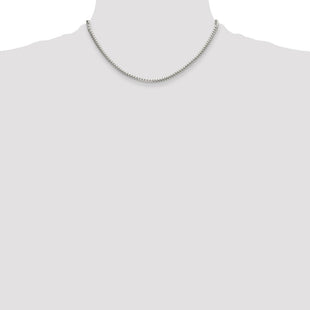 Sterling Silver Polished Domed Curb Chain (Style QDB100-16)