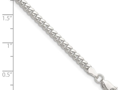 Sterling Silver Polished Domed Curb Chain (Style QDB100-8)