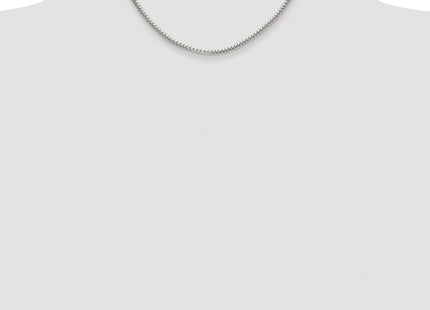 Sterling silver curb link chain, further view