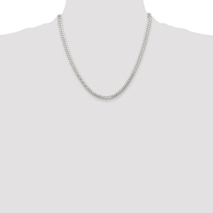 Sterling Silver Polished Domed Curb Chain (Style QDB150-20)