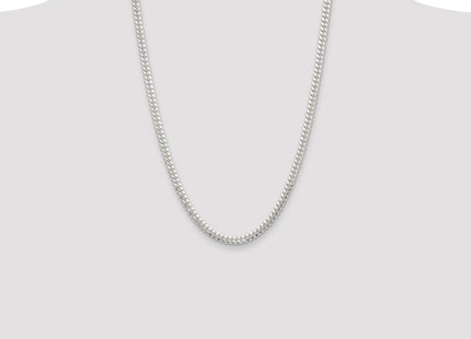 Sterling Silver Polished Domed Curb Chain (Style QDB150-24)