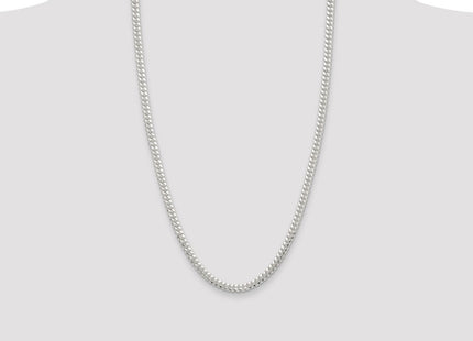 Sterling Silver Polished Domed Curb Chain (Style QDB150-26)